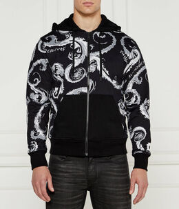 Versace Jeans Couture: Чёрная толстовка 