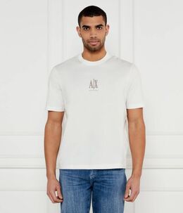 Armani Exchange: Белая футболка 