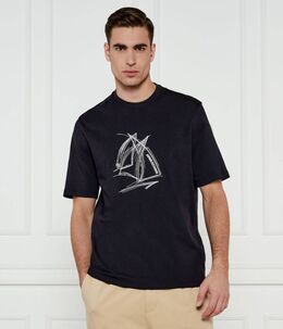 Armani Exchange: Футболка с принтом 