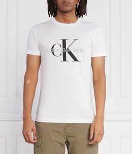 Calvin Klein Jeans: Белая футболка 