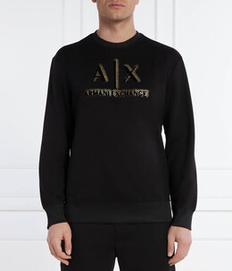 Armani Exchange: Чёрная толстовка 