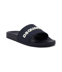 Dsquared2: Синие шлёпанцы 