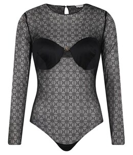 Elisabetta Franchi: Чёрный боди 