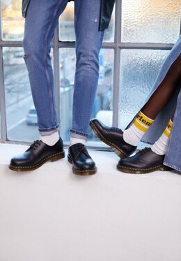 Dr. Martens: Чёрные ботинки 