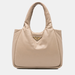 Prada: Бежевая сумка 