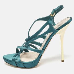 Miu Miu: Зелёные сандалии 