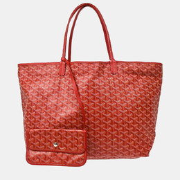 Goyard: Красная сумка-шоппер 
