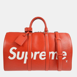 Louis Vuitton: Красная сумка  Keepall