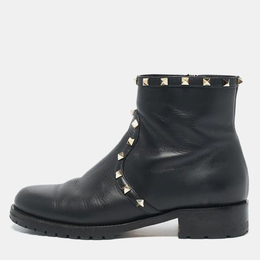 Valentino: Чёрные ботинки  Rockstud