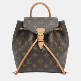 Louis Vuitton: Коричневый рюкзак 
