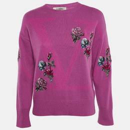 Valentino: Розовый свитер 