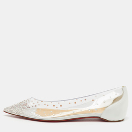 Christian Louboutin: Прозрачные балетки 