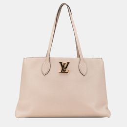 Louis Vuitton: Светлая сумка-шоппер 