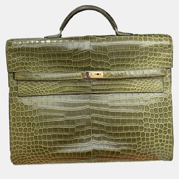 Hermes: Зелёный портфель  Kelly