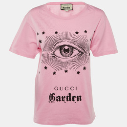 Gucci: Розовая футболка 