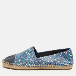 Tory Burch: Голубые мокасины 