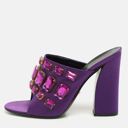 Gucci: Фиолетовые сабо 