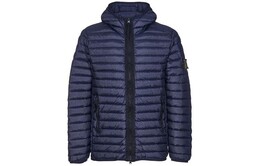 Stone Island: Синий пуховик 