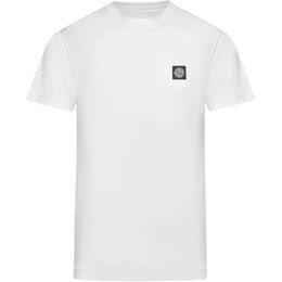 Stone Island: Белая футболка 