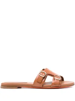 Santoni: Коричневые сандалии 