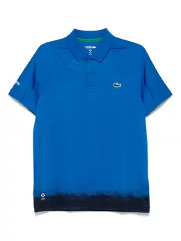 Lacoste: Голубое поло 
