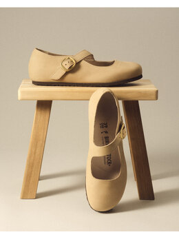 Birkenstock: Бежевые балетки 