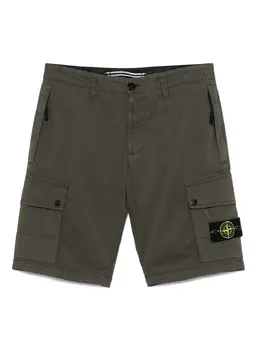 Stone Island: Зелёные шорты  Compass