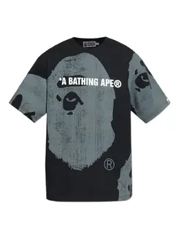 A BATHING APE®: Чёрная футболка 