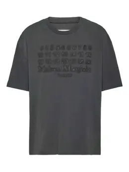 Maison Margiela: Чёрная футболка  Numbers