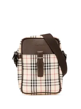 Burberry Pre-Owned: Коричневая сумка через плечо 