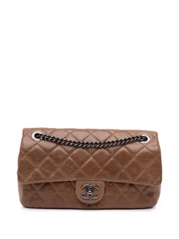 CHANEL Pre-Owned: Коричневая сумка через плечо 