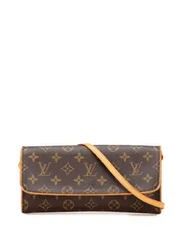 Louis Vuitton Pre-Owned: Коричневая сумка через плечо 