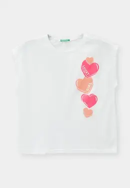 United Colors of Benetton: Белая футболка 