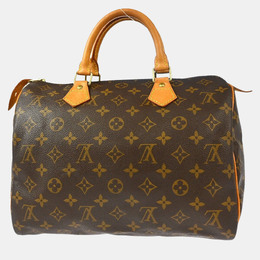 Louis Vuitton: Коричневая сумка  Speedy 30