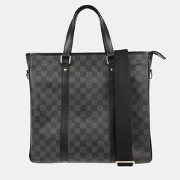 Louis Vuitton: Чёрная сумка-шоппер 