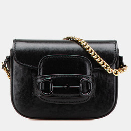 Gucci: Чёрная сумка  1955 Horsebit