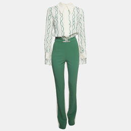 Elisabetta Franchi: Зелёный комбинезон 