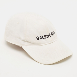 Balenciaga: Белая кепка 