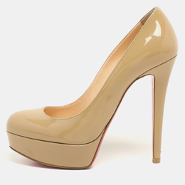 Christian Louboutin: Бежевые туфли 