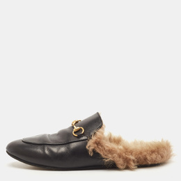 Gucci: Чёрные сандалии  Princetown