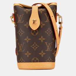 Louis Vuitton: Коричневая сумка 