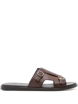 Santoni: Коричневые сандалии 