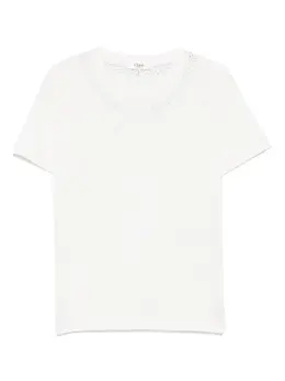 Chloé: Белая футболка 