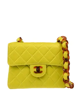 CHANEL Pre-Owned: Зелёная сумка 