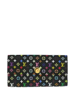 Louis Vuitton Pre-Owned: Чёрный кошелёк 