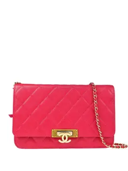CHANEL Pre-Owned: Розовая сумка через плечо 