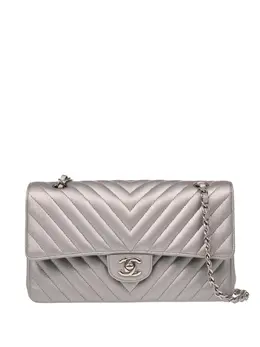 CHANEL Pre-Owned: Серебристая сумка 