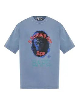 A BATHING APE®: Светлая футболка 