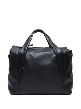 CHANEL Pre-Owned: Чёрная сумка-шоппер 