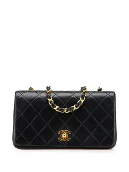 CHANEL Pre-Owned: Чёрная сумка через плечо 